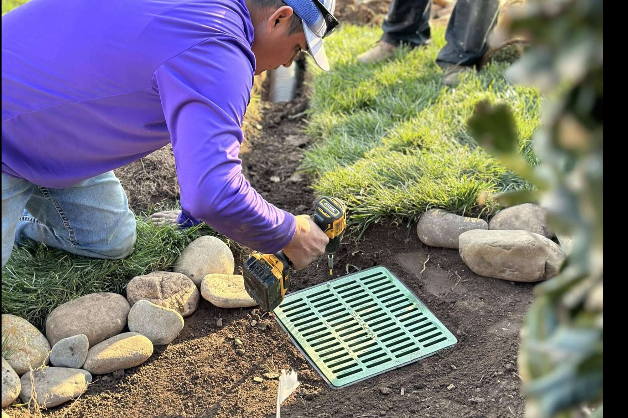 French Drain installation